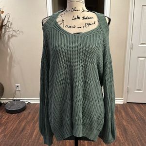 Cute cold shoulder sweater